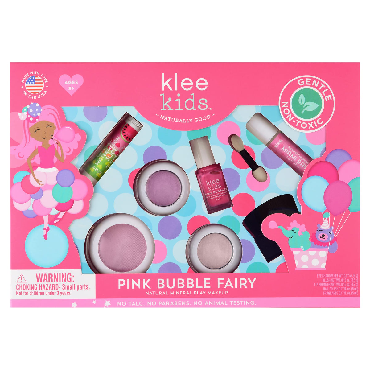 Klee Naturals Luna Star Deluxe kit packaging featuring Pink Bubble Fairy for kid-friendly playtime.