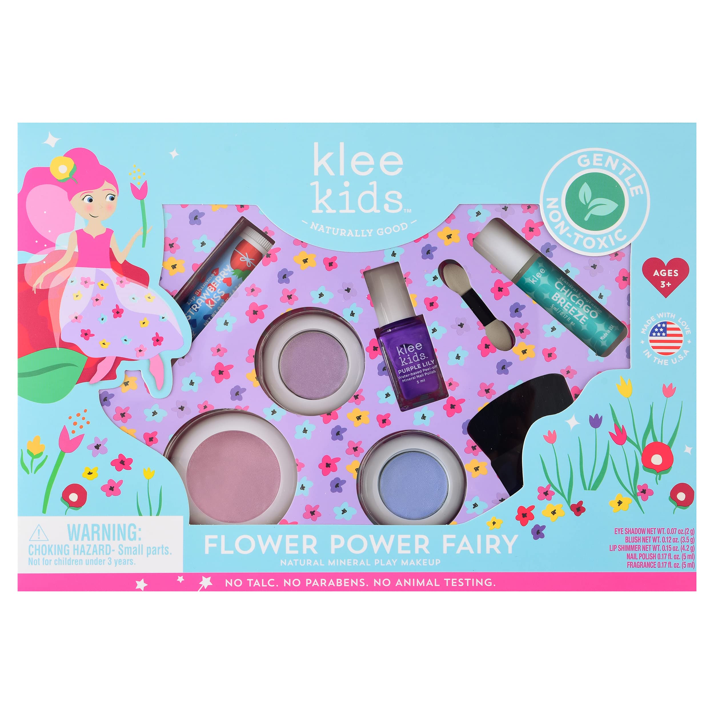 Klee Naturals Luna Star kids Purple Lilac Eyeshadow compact for gentle, age-appropriate play color.
