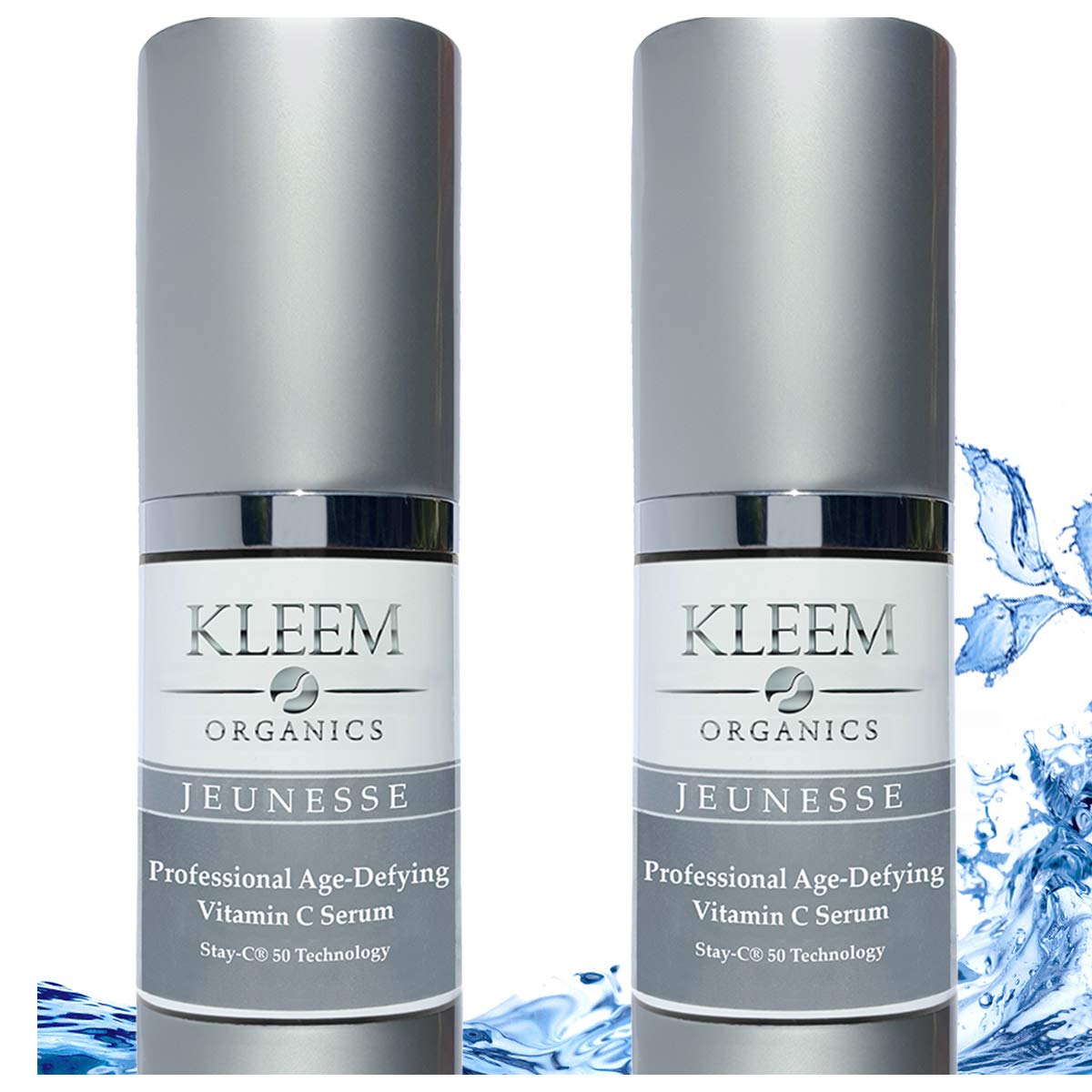 Kleem Organics Vitamin C Serum bottle with dropper for brightening skin