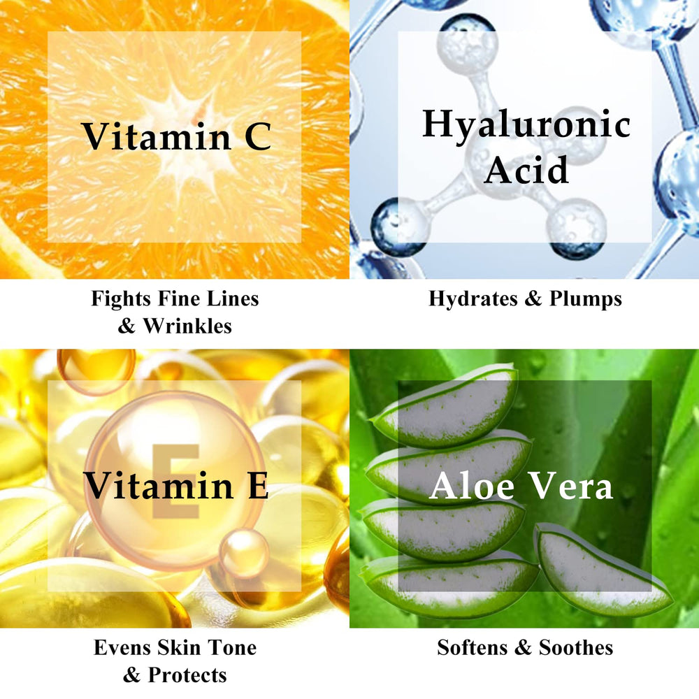 Kleem Organics Vitamin C Serum with Hyaluronic Acid for hydration