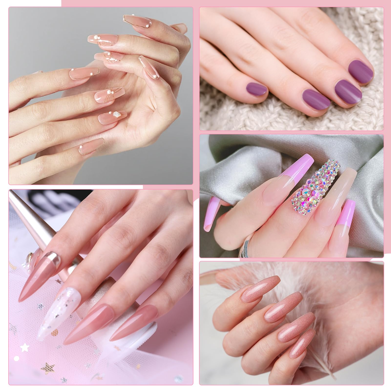 Klemon nail drill with sanding bands for shaping nails at home