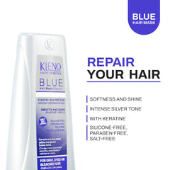 Kleno keratin silk protein formula strengthens hair strands