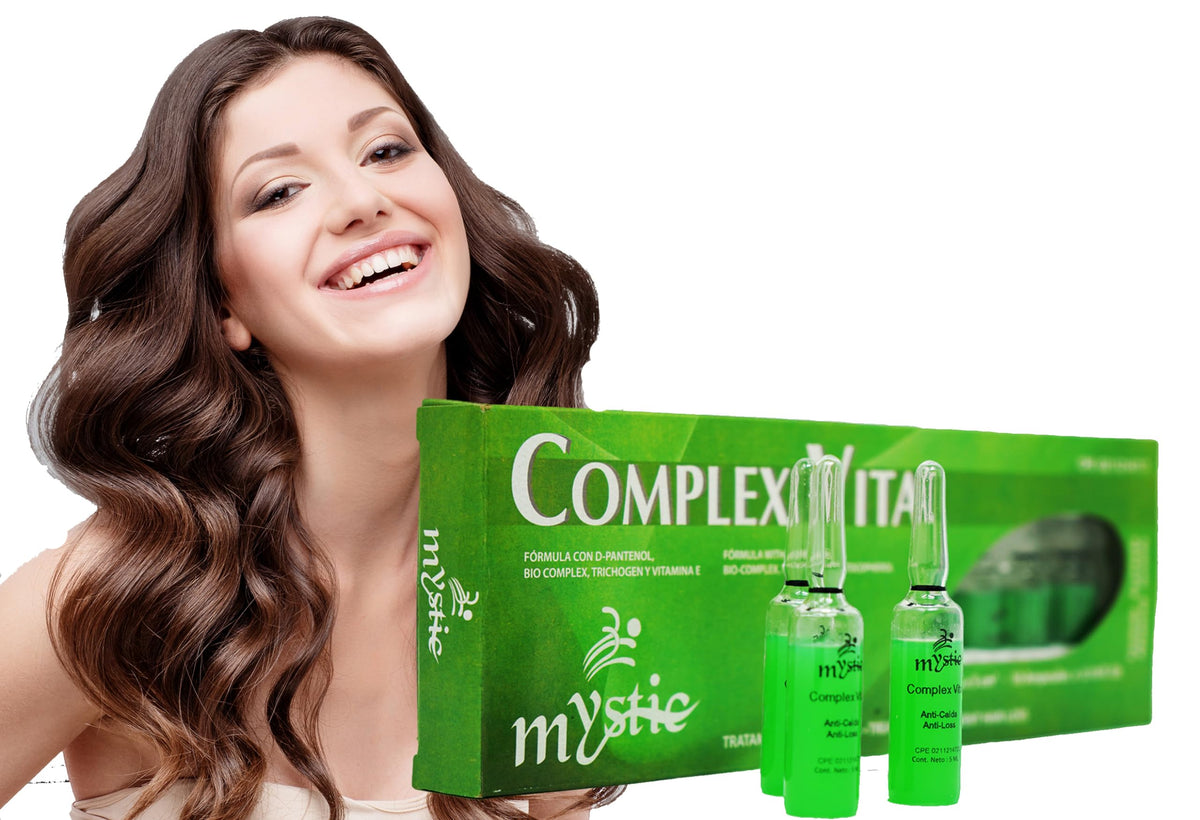 Kleravitex Mystic Vital Ampoules bottle closeup for nourishing hair care.