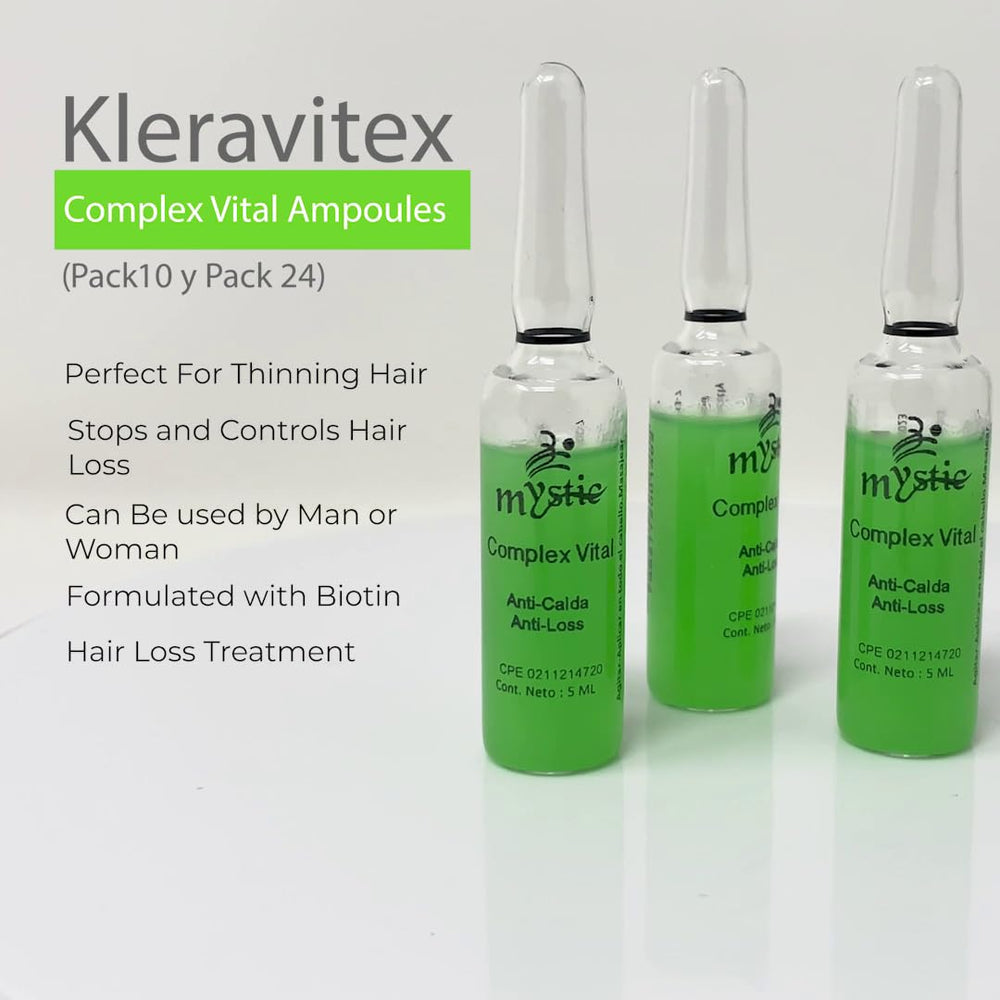 Kleravitex Mystic Vital Ampoules hair showing healthy shine.