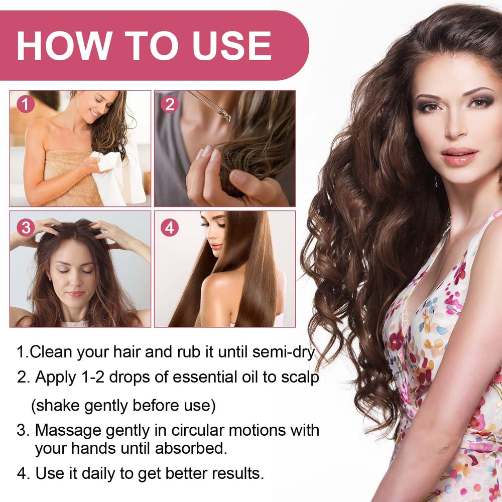 KLIFE Final glossy hair after using Strawberry Mint Growth Oil