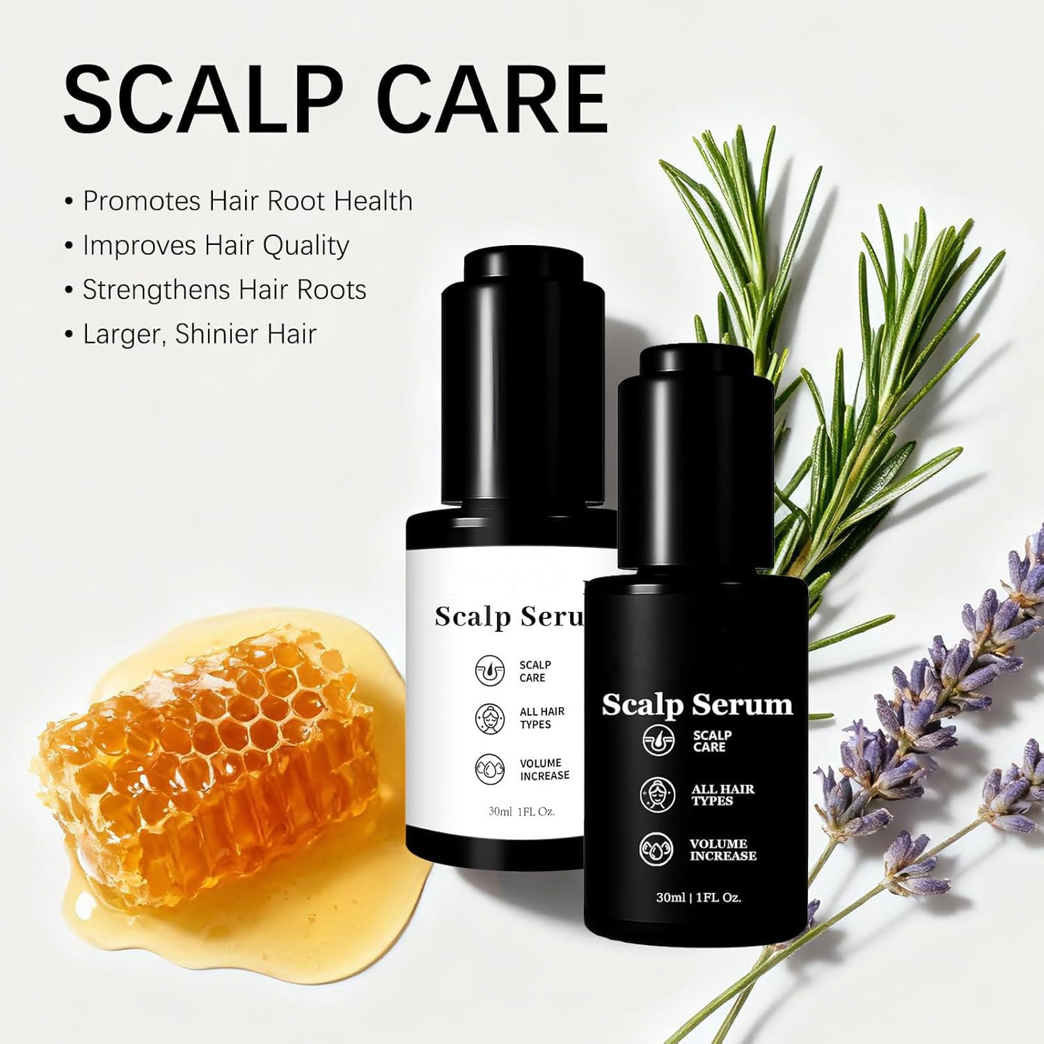 KligourMD Serum application image shows daily use for healthier roots.