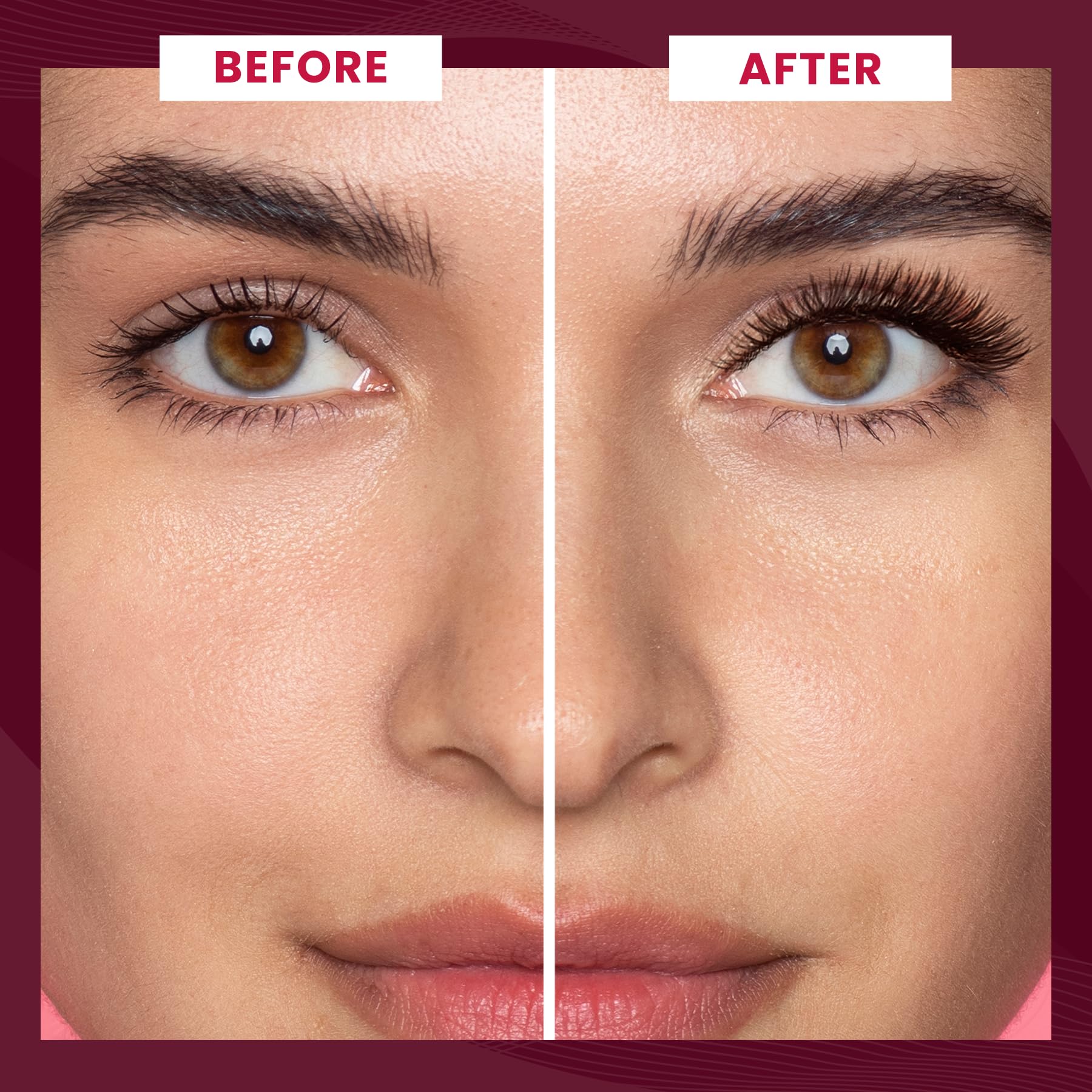 KLINQE Magnetic eyelashes application for easy, secure wear.