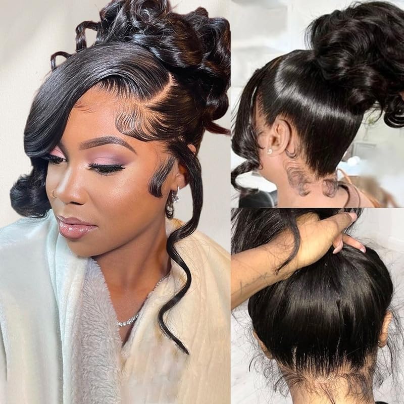 Kloiynj 360 wig with body wave hairline for versatile styling.