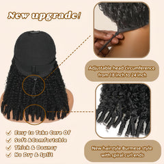Kloiynj drawstring v-part wig for adjustable, snug wear without leave-out.