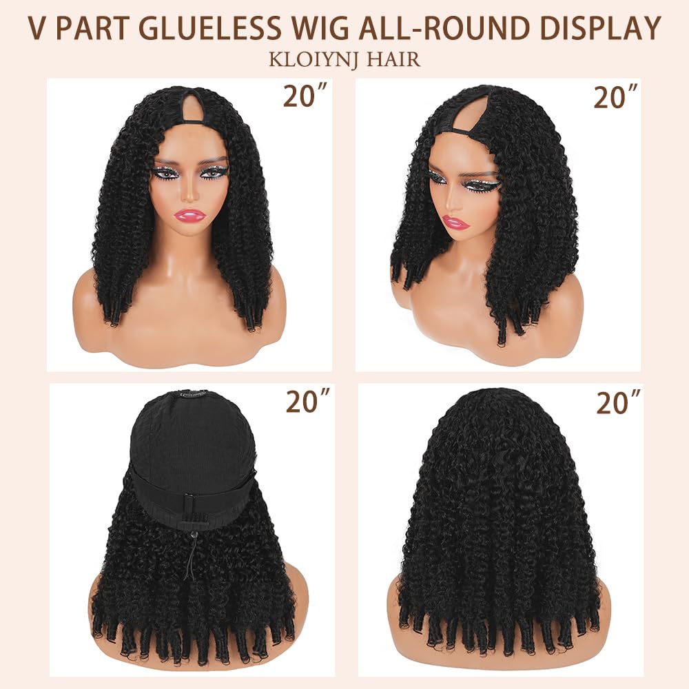 Kloiynj natural color curly wig can be dyed or styled.