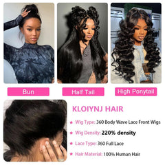 Kloiynj pre-plucked baby hair creates a natural hairline.