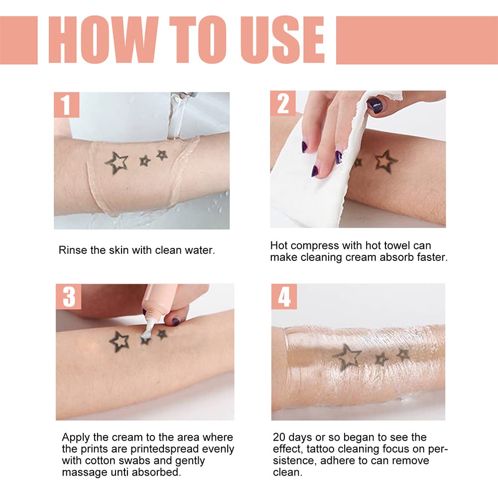 Klsychry Tattoo Removal Cream features non-clogging formula for daily use.
