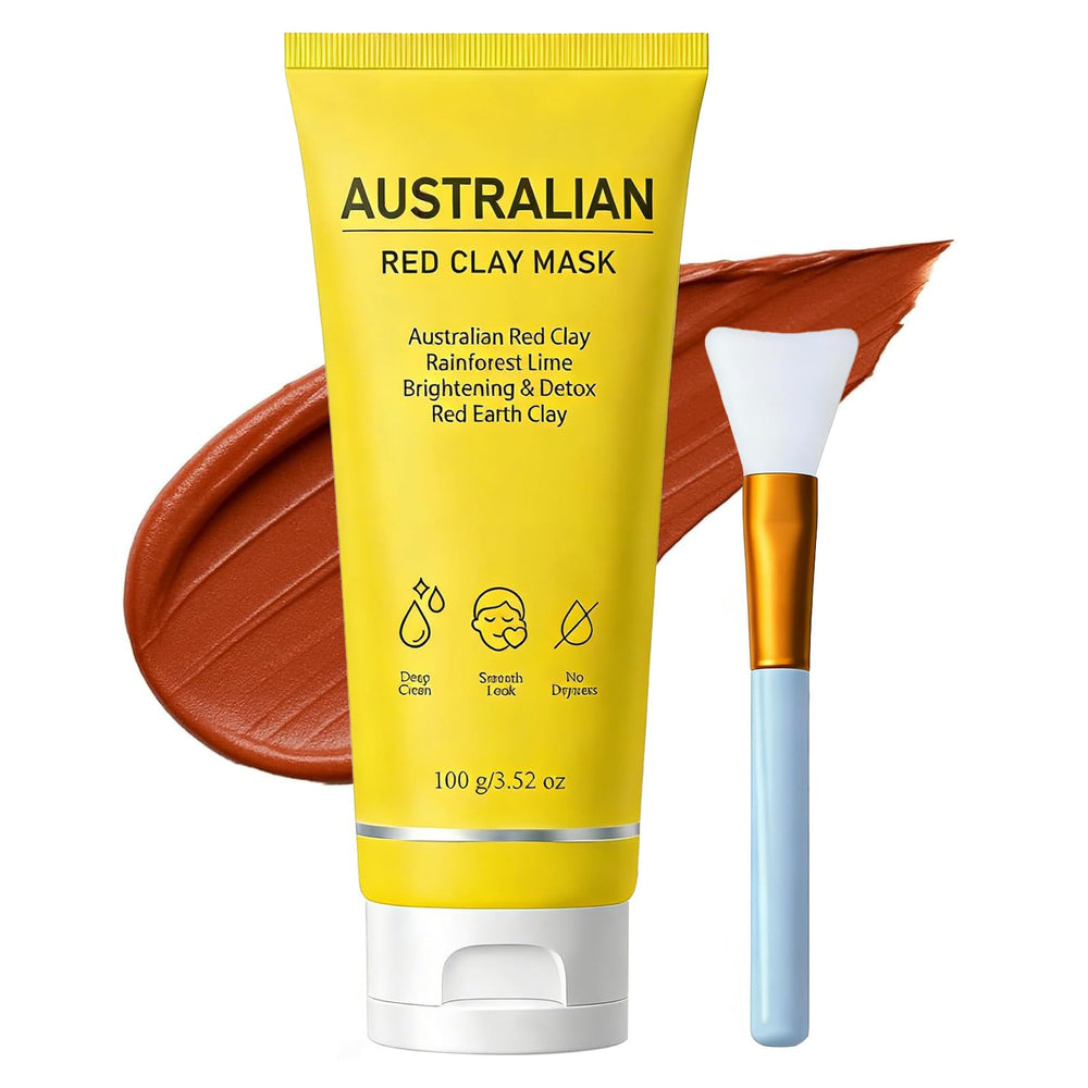 Klyr Australian Red Clay Face Mask texture for smooth, even application.