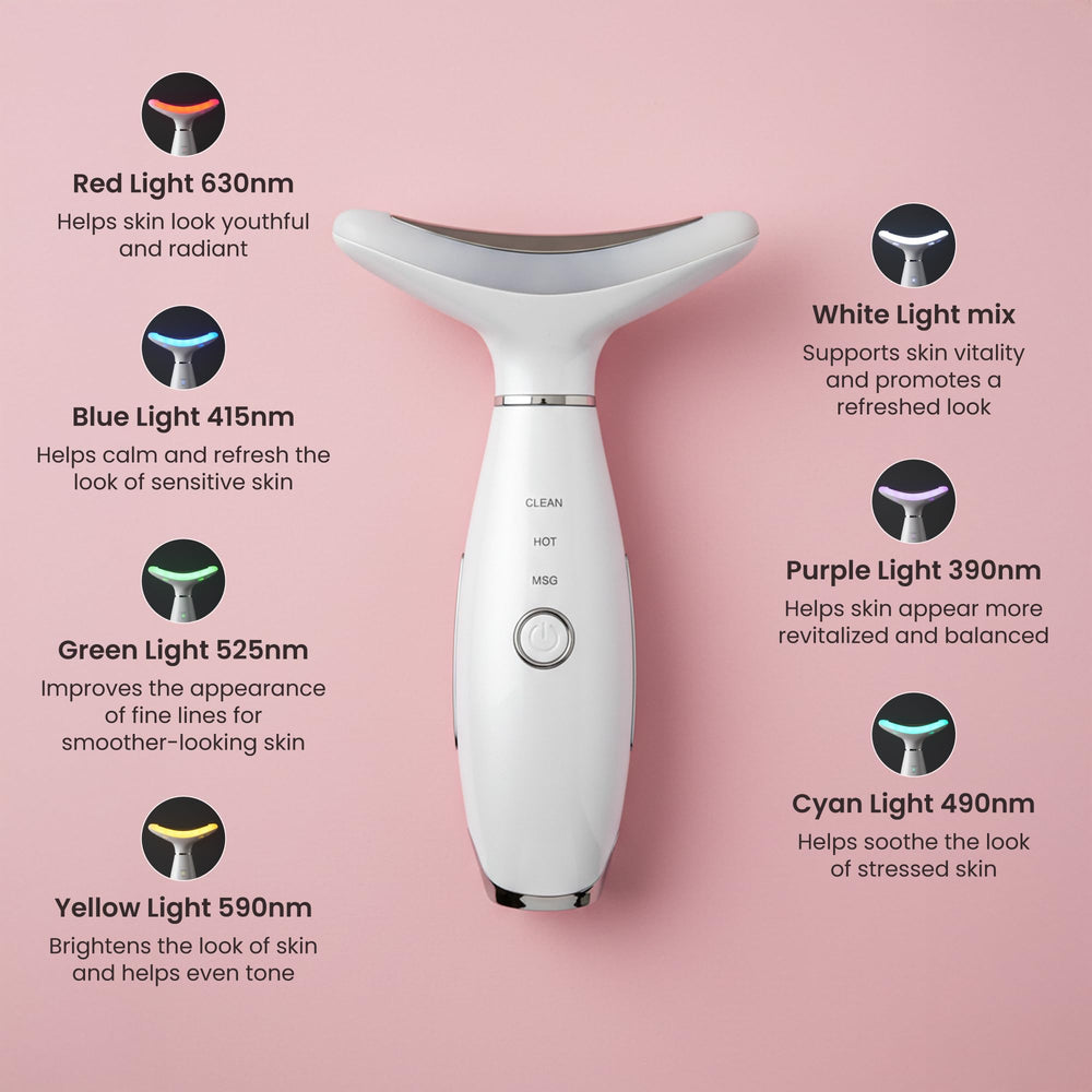 KLY Beauty massager side profile highlighting ergonomic design for daily use