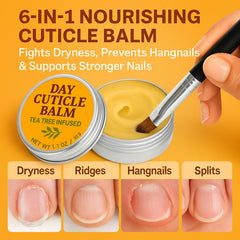 KmaxShip Tea Tree Oil Nail Cuticle Balm texture shows rich hydration for dry cuticles.