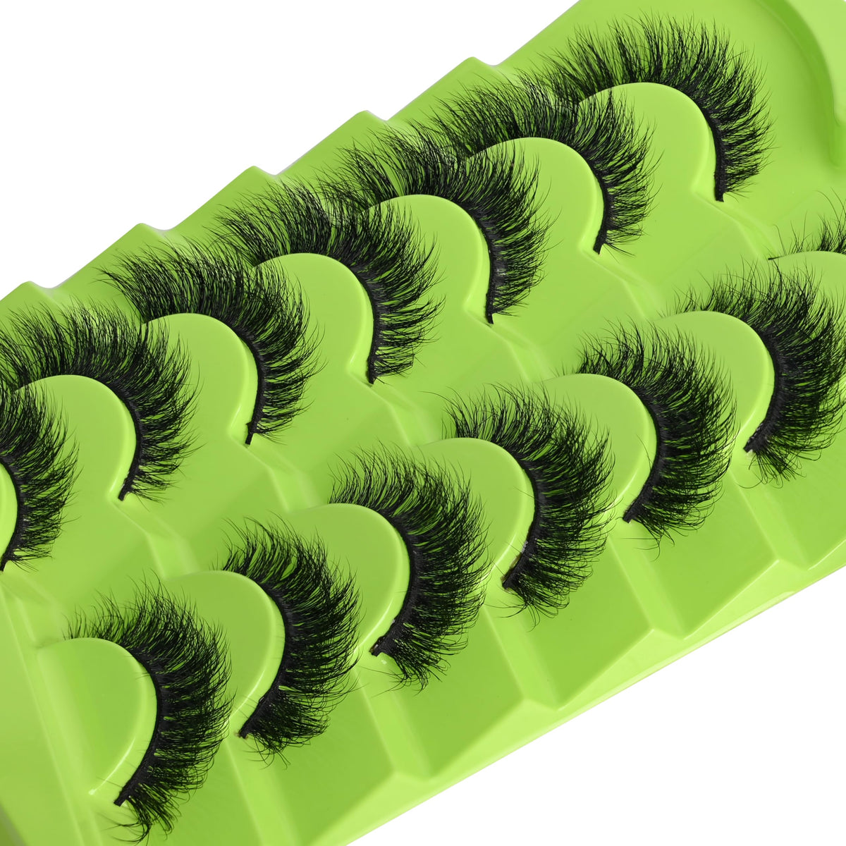 Kmilro mink-like wispy lashes, 3D 15mm cat-eye for natural volume