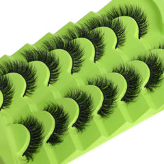 Kmilro mink-like wispy lashes, 3D 15mm cat-eye for natural volume