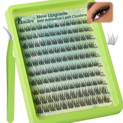 Kmilro self-adhesive eyelash tray view for quick, mess-free application.