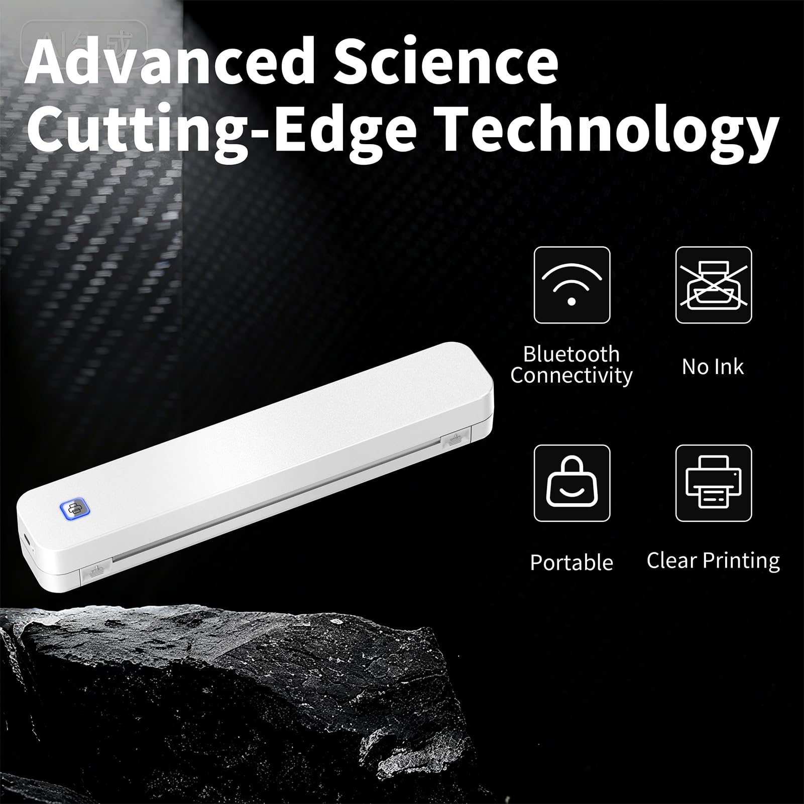 KNAON battery-powered design enabling wireless printing for flexible workflows.