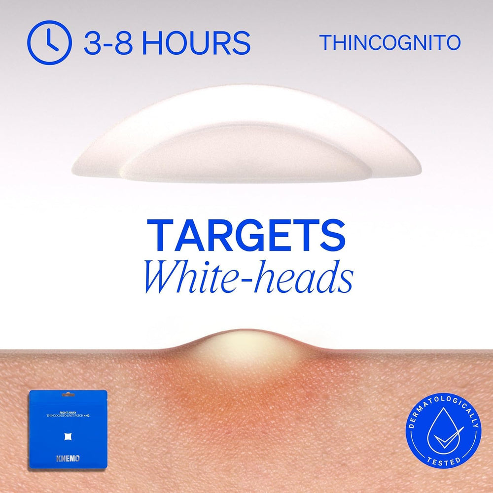 KNEMO patch center thick absorbs gunk from blemishes