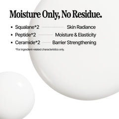 Knock Melt In Body Toner milky texture close-up suggests smooth, plump skin after use.