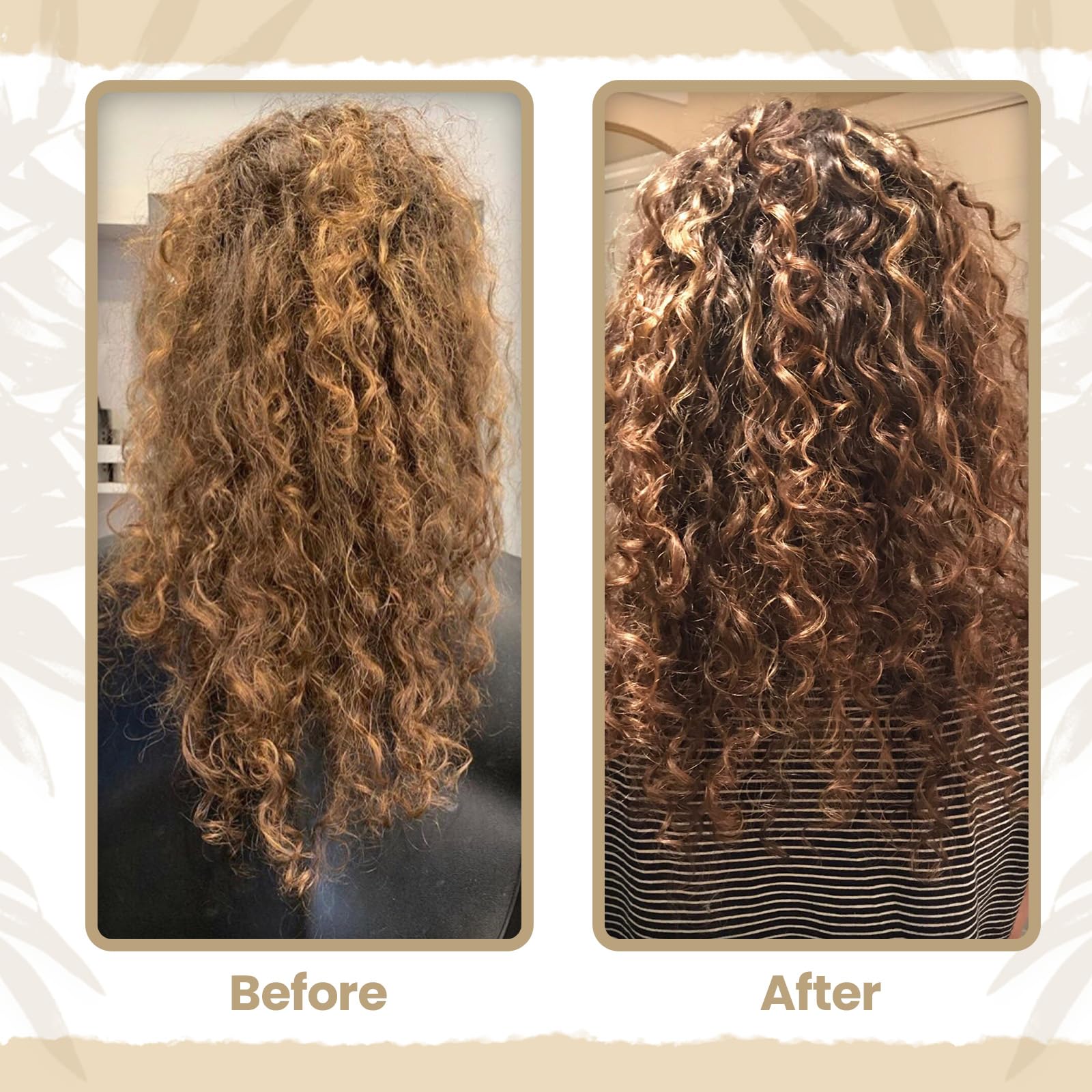 Knot No More extensions and wigs receive lightweight hydration.