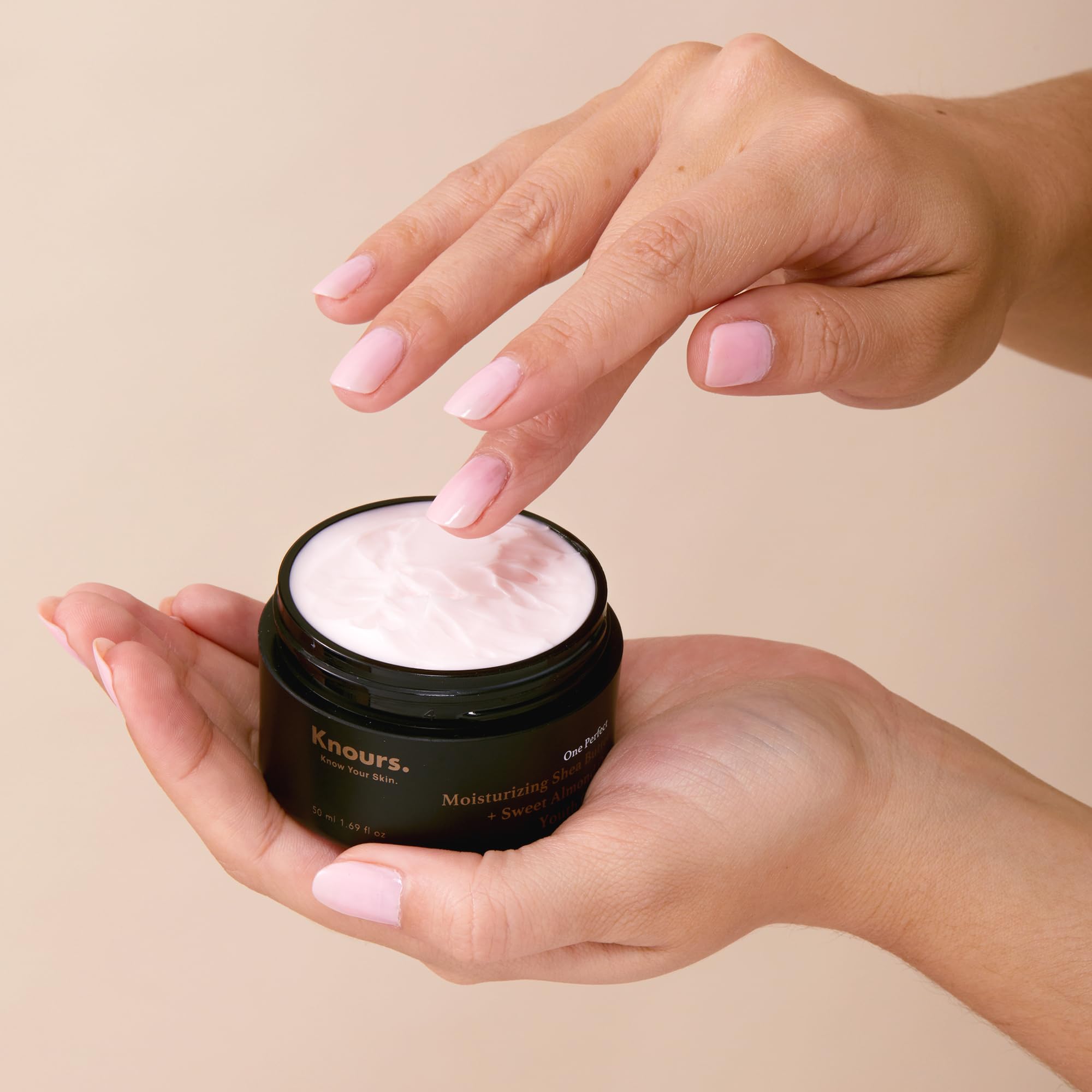 Knours cream on forearm shows natural color variation