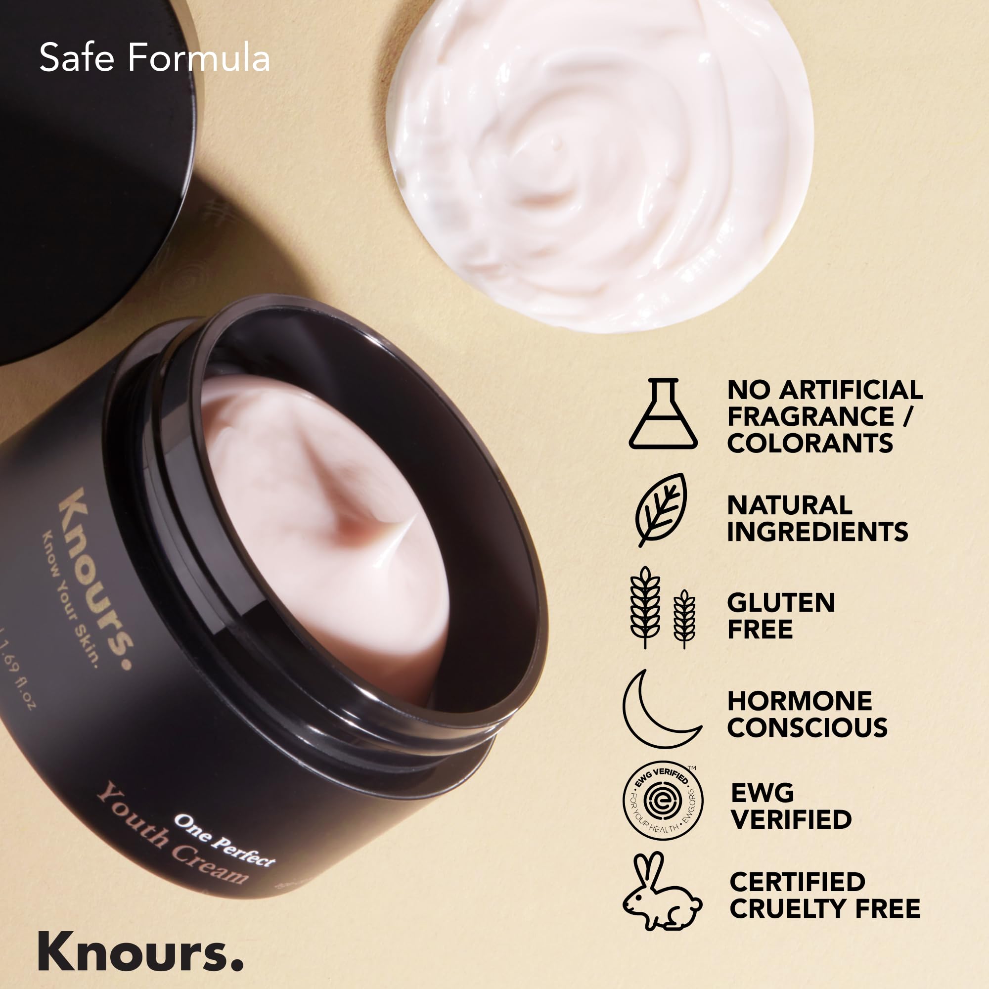 Knours Shea Butter image highlights deep hydration for skin