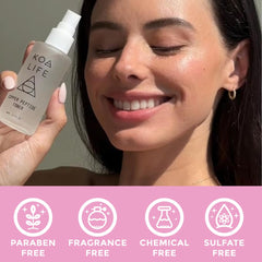 KOA LIFE Copper Peptide Toner glow texture after use promotes smoother, radiant skin.
