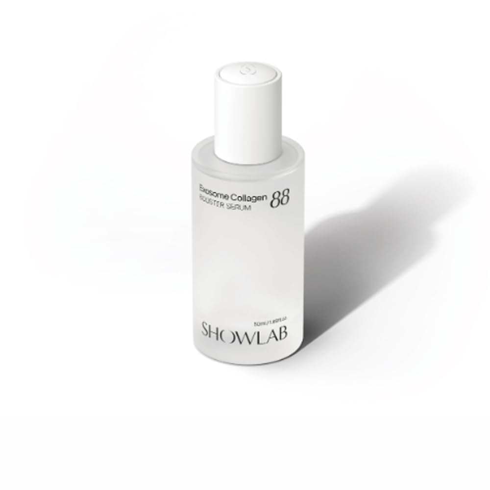 KOELCIA SHOWLAB Exosome Collagen 88 Booster Serum being applied for instant absorption