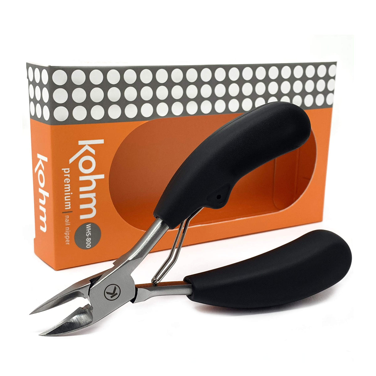 KOHM toenail Clippers with extra-wide blade for thick nails, for clean, precise trims