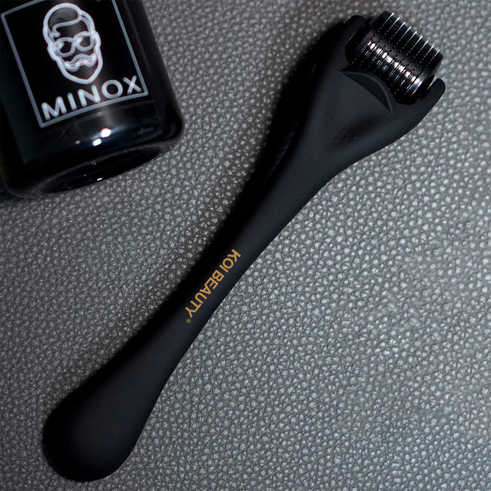 Koi Beauty Derma Roller home-use compact design fits your skincare kit.