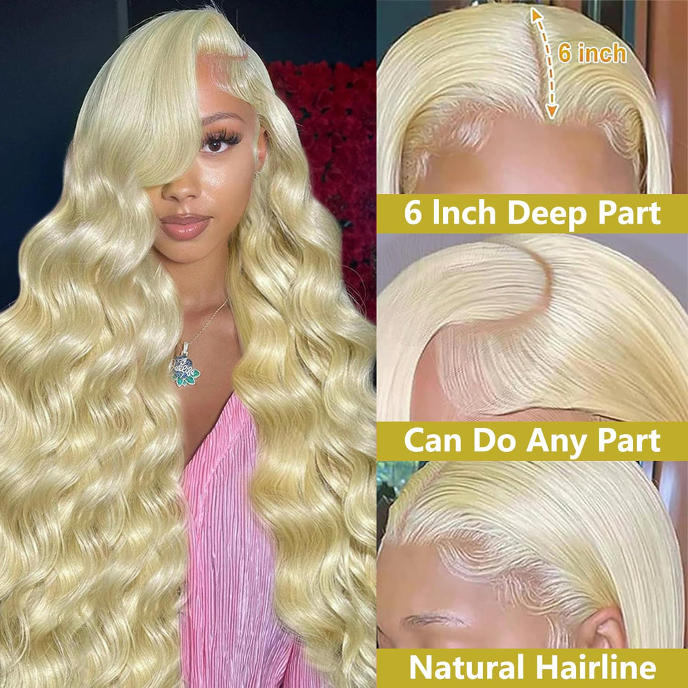 Koiaskral 613 lace-front wig with natural hairline and pre-plucked baby hairs.
