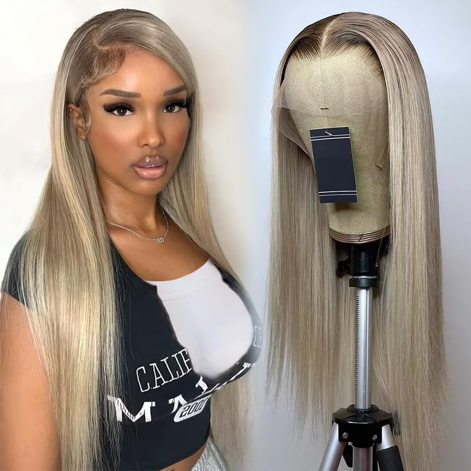Koinu Ash Blonde Wig with 200% density for fuller volume and movement