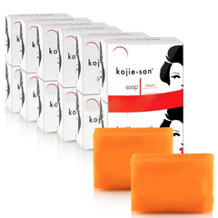 Kojie San Skin Brightening Soap bundle featuring 24 bars for a radiant complexion