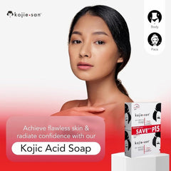 Kojie San two-bar 65g pack ready for regular use and travel.