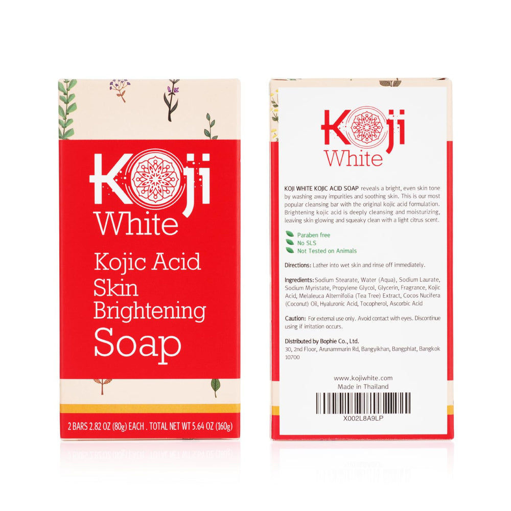 Koji White Daily-use soap in hand with light foam
