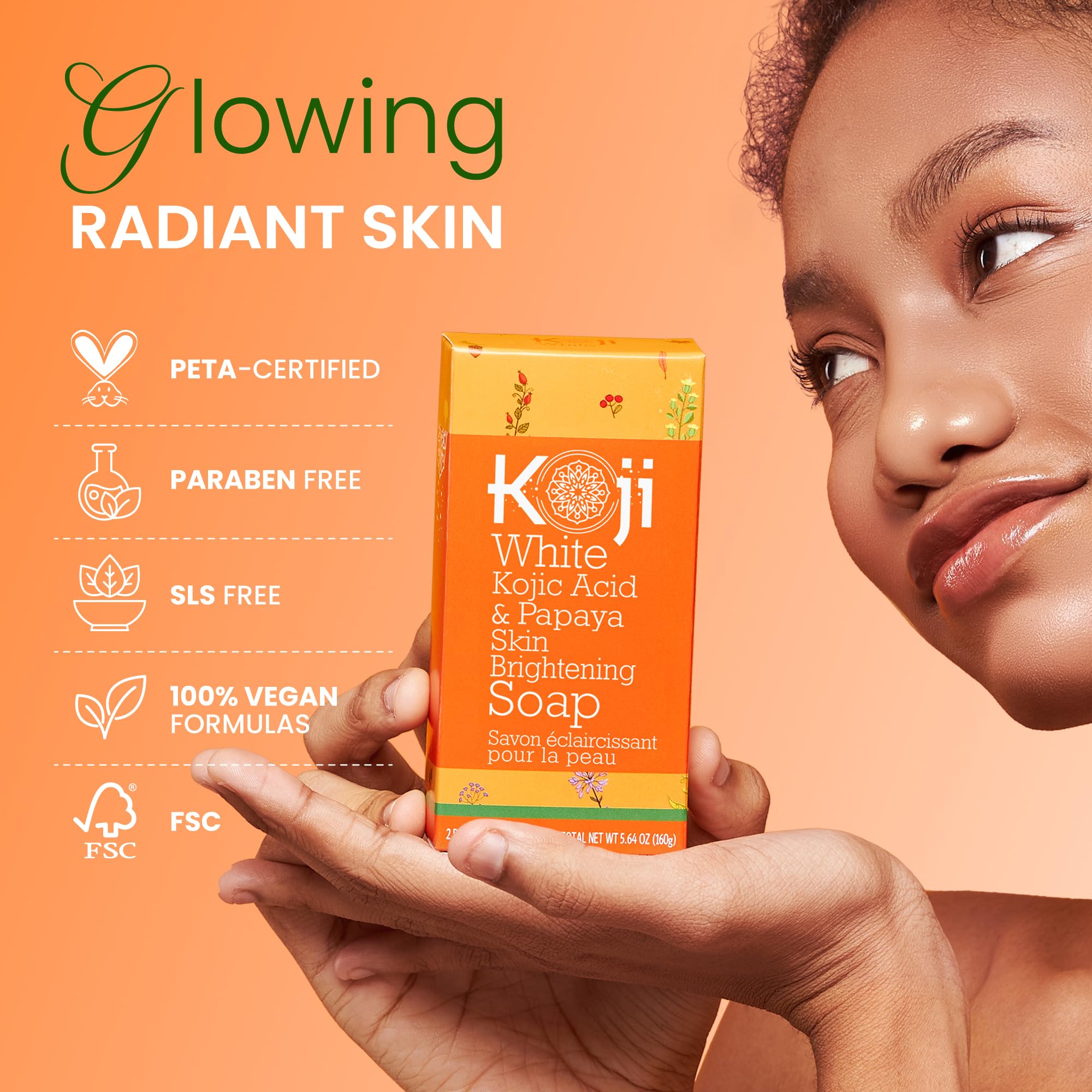 Koji White tropical scent adds a spa-like, refreshing shower experience.