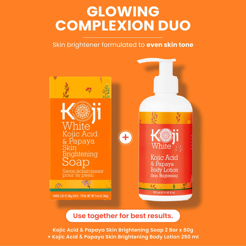 Koji White two-bars pack provides a long-lasting cleansing solution.