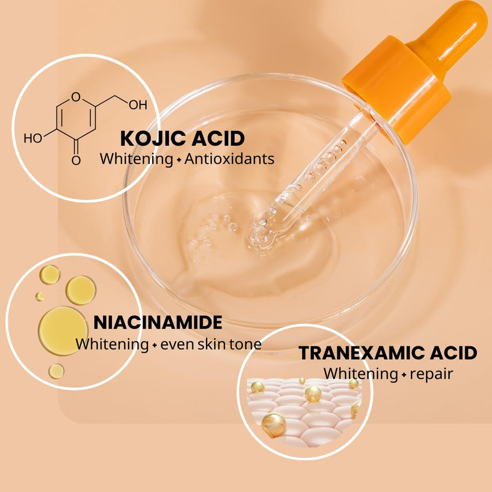 Kojic Underarm Brightening Serum application on armpit for smoother skin