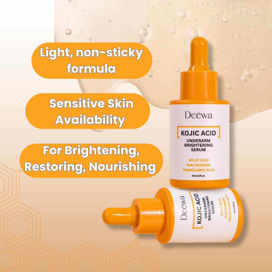 Kojic Underarm Brightening Serum elbow care visualization for soft skin