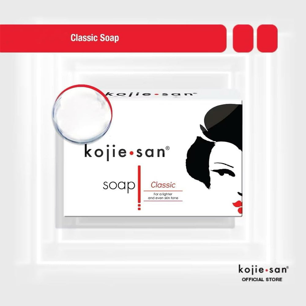 Kojie San 3x65g bars ready for convenient daily use