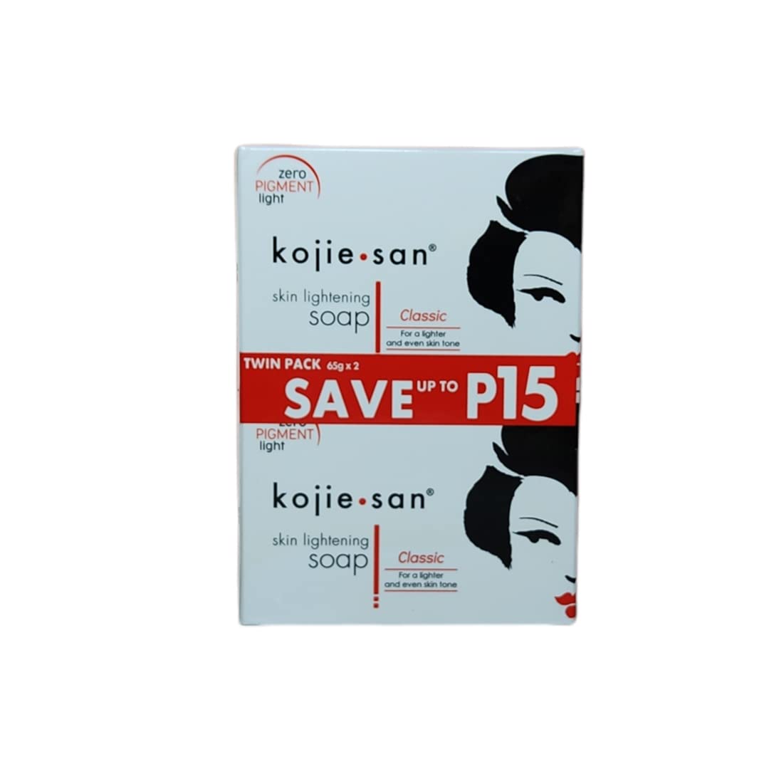 Kojie San 65g bar closeup size detail for travel-friendly use.