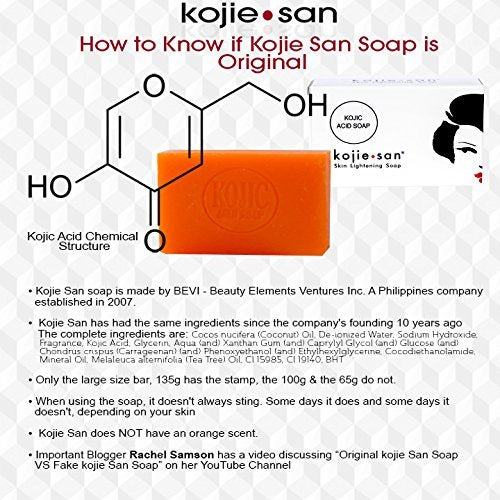 Kojie San coconut tea tree oil ingredient glow image.