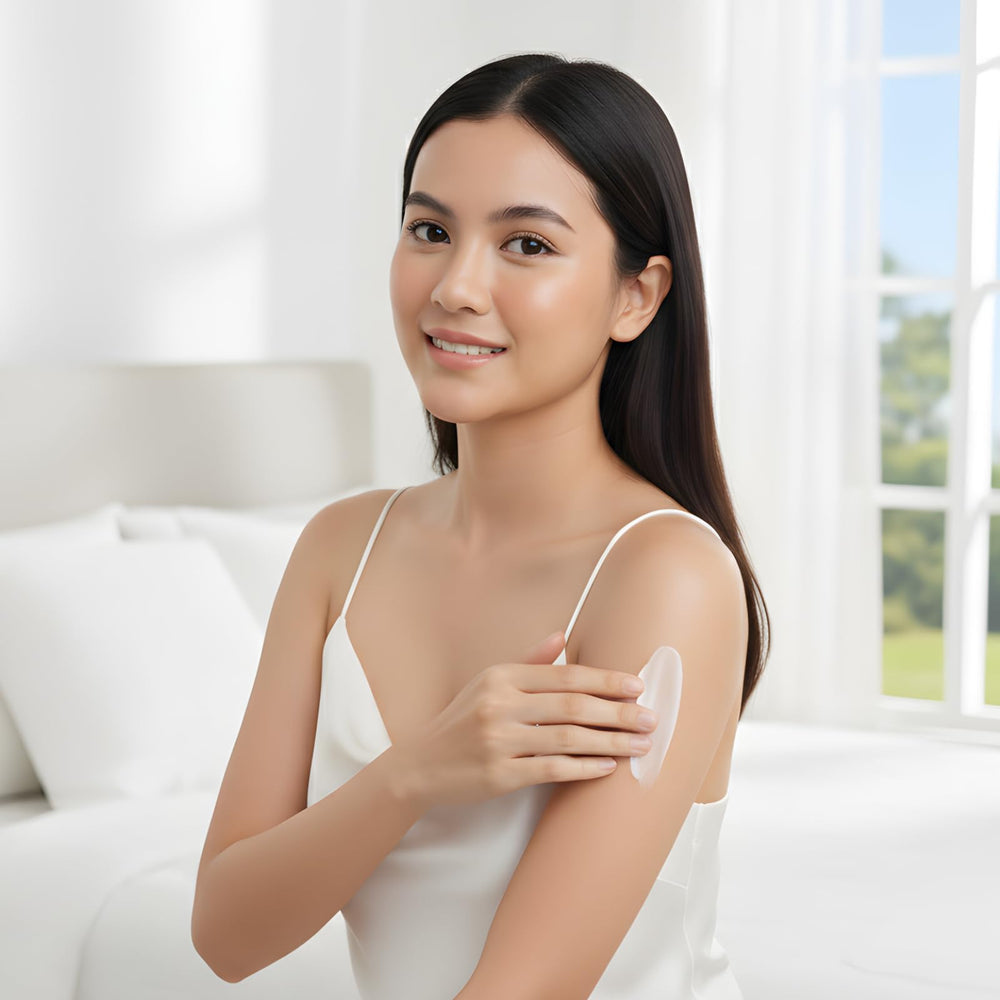 Kojie San Kojic Acid Lotion even-skin-tone effect on skin