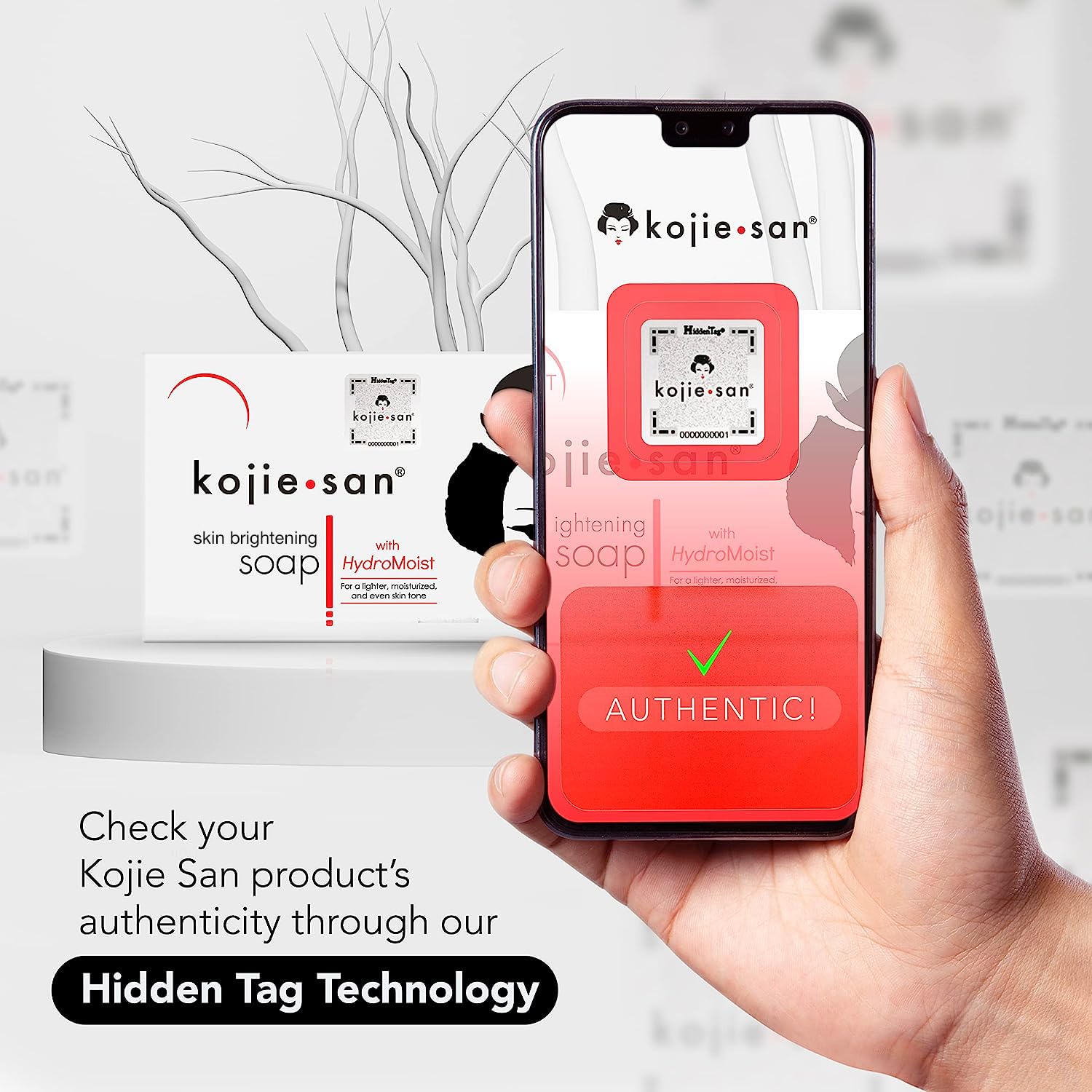 Kojie San kojic acid soap lather demonstrates creamy foam and cleansing action.
