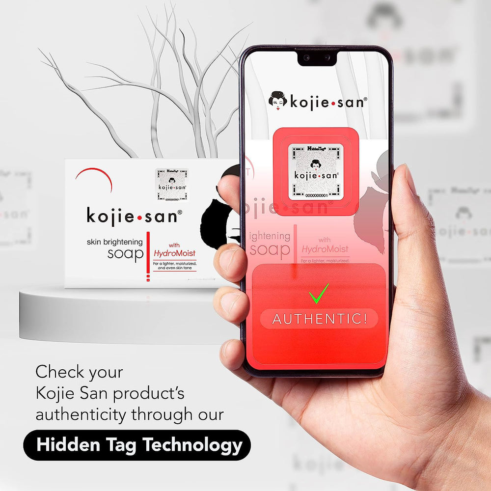 Kojie San kojic acid soap lather demonstrates creamy foam and cleansing action.