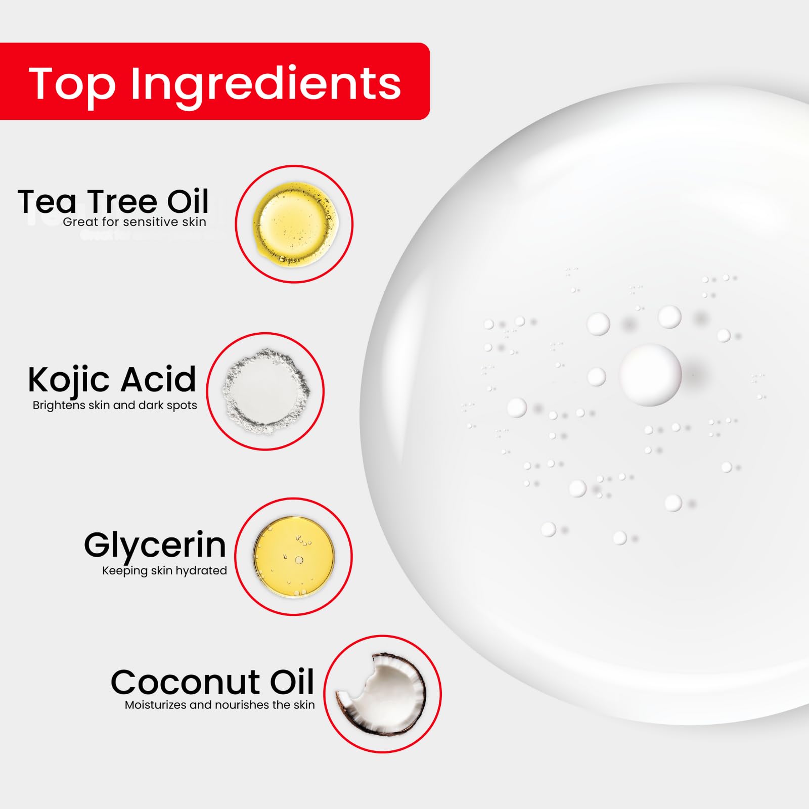 Kojie San orange whitening soap lather forming rich foam during a wash.