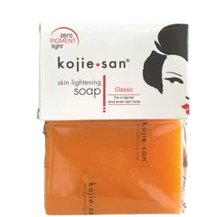 Kojie San Original Kojic Acid Soap for face and body showing exfoliating lather for a more even tone.