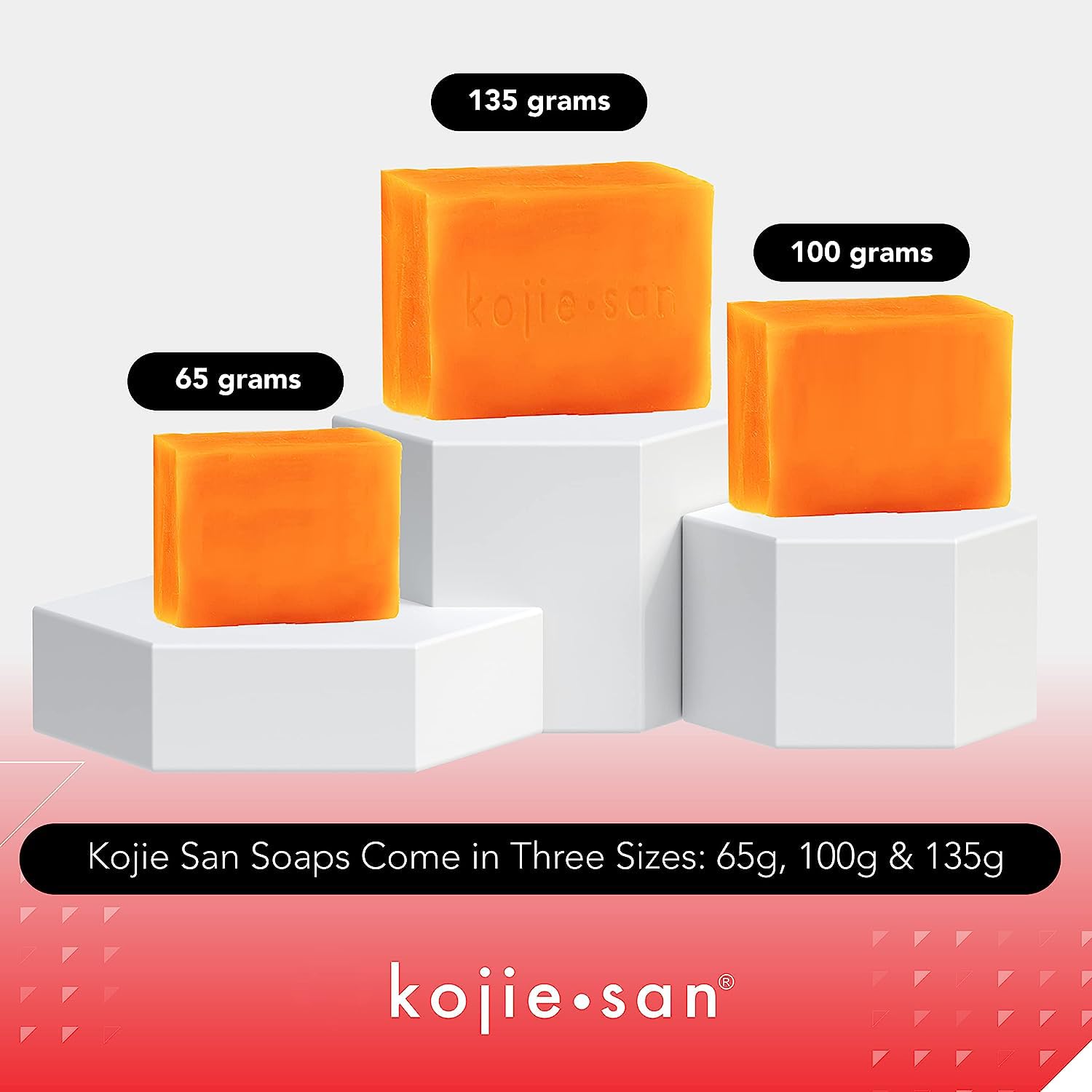 kojie-san soap packaging design shown for easy on-shelf recognition